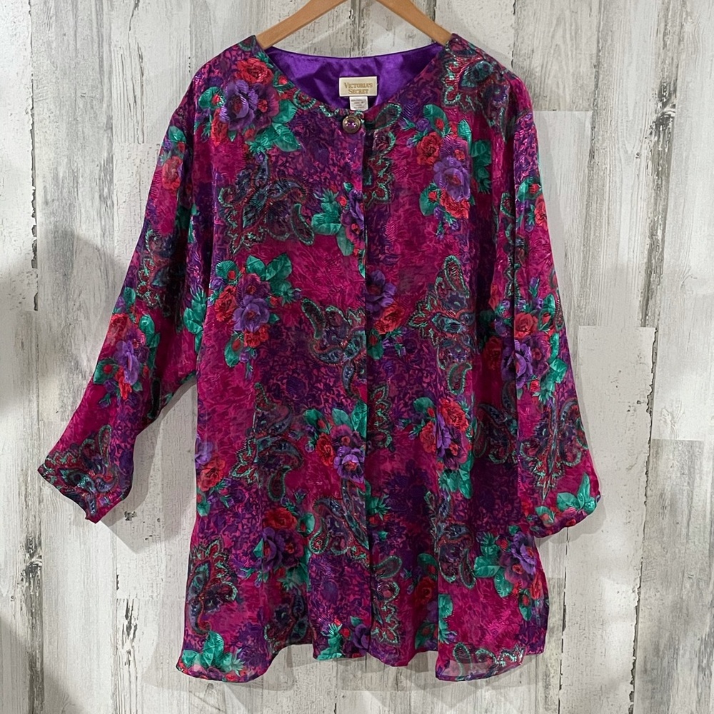 VICTORIA’S SECRET Vintage Gold Label Robe Size M/L